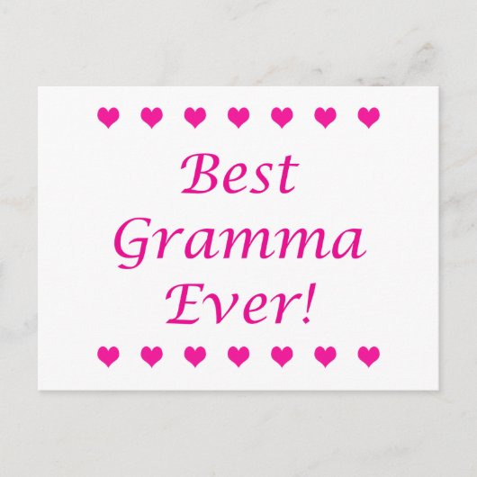 Bestes Gramma je Postkarte (Vorderseite)