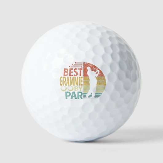 Bestes GRAMMIE by Par Golf Golfer Golfball (Vorderseite)