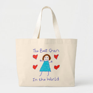 Bestes Gran in der Welt Jumbo Stoffbeutel