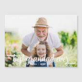 Bestes Grandad-je-Foto Magnetkarte (Vorderseite)