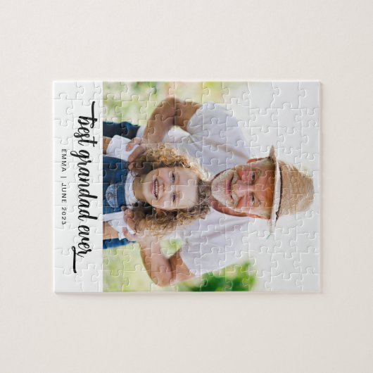 Bestes Grandad-je-Foto Puzzle (Horizontal)