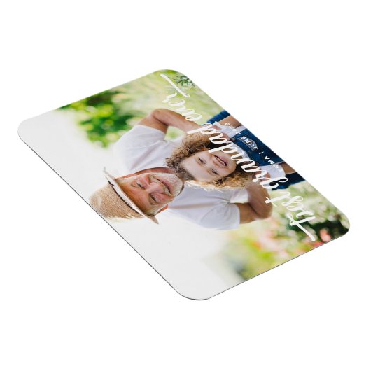 Bestes Grandad-jemals-Script-Foto Magnet (Rechte Seite)