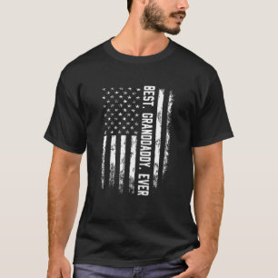 Bestes Granddaddy je Amerika Flag Geschenk für Män T-Shirt