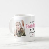 Bestes GRANDMA je 2 Foto Niedliches Geschenk Kaffeetasse (Vorderseite Links)
