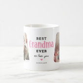 Bestes GRANDMA je 2 Foto Niedliches Geschenk Kaffeetasse (Mittel)