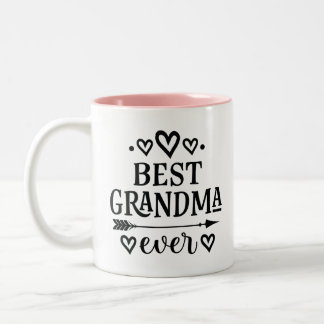 Bestes Grandma je Großmutter-Geschenk Zweifarbige Tasse