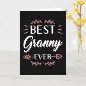 Bestes Granny je Bestes Grandma-Geschenk Karte (Gelbe Blume)