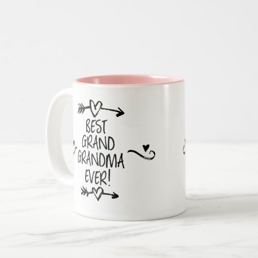 Bestes großes Oma je Zweifarbige Tasse (Vorderseite Links)