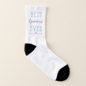 Bestes Großmutter-überhaupt lila aquamarines Socken (Links - Innen)
