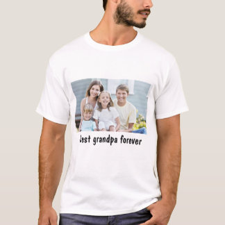 bestes Großvater-für immer Familien-Bild T-Shirt