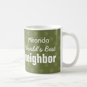 Bestes grünes der Tupfen-Nachbarmuster der Welt Kaffeetasse