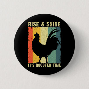 Bestes Hahn-Design für Männer Frauen Kinder Huhn H Button