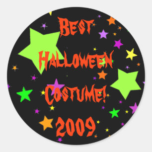 Bestes Halloween-Kostüm! 2009 Runder Aufkleber