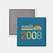 Bestes Hemd 18. Hochzeitstag Ehemann Seit Magnet (Vorderseite/Rückseite)