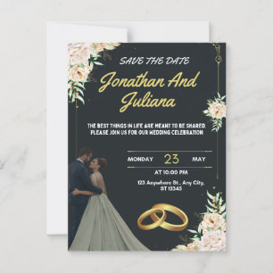 Bestes Hochzeitsmodell finden Sie hier Postkarte