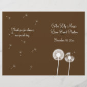 Bestes Hochzeitsprogramm (braun) (Vorderseite)