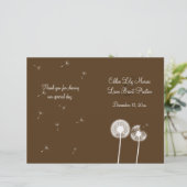 Bestes Hochzeitsprogramm (braun) (Stehend Vorderseite)