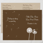 Bestes Hochzeitsprogramm (braun) (Vorne/Hinten)