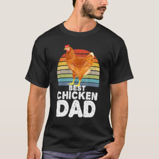 Bestes Huhn Vater Bauer Hühnchen T-Shirt