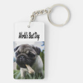 Bestes Hund-Foto Schlüsselanhänger (Rückseite)