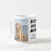 Bestes Hund-Mama-Foto Kaffeetasse (Vorderseite Links)