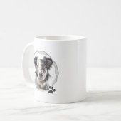 Bestes Hund-Mama-Foto Kaffeetasse (Vorderseite Links)