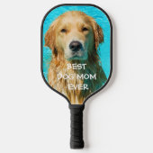 Bestes Hund-Mama-Foto Pickleball Schläger (Vorderseite)