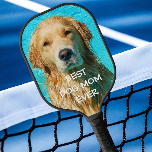 Bestes Hund-Mama-Foto Pickleball Schläger