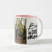 Bestes Hund-Mama-Personalisiert-Hund-Foto Zweifarbige Tasse (VorderseiteRechts)