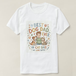Bestes Hund Papa Aller T-Shirt Haustier Vater Gesc
