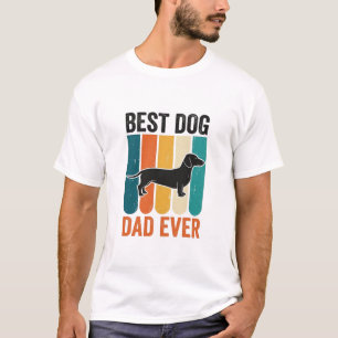Bestes Hund Papa Aller Zeit Vintage Dachshund T-Sh T-Shirt