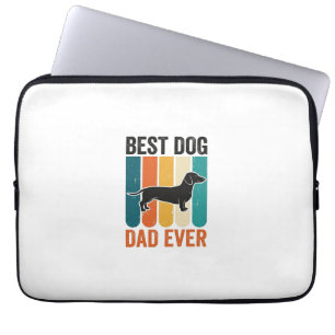 Bestes Hund Papa Aller Zeiten Vintage Dachshund T- Laptopschutzhülle
