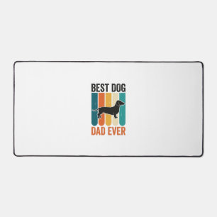 Bestes Hund Papa Aller Zeiten Vintage Dachshund T- Schreibtischunterlage