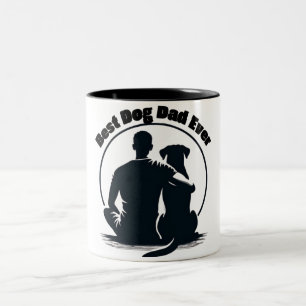 Bestes-Hund-Vater-aller-Zeiten-Shirt Mann-und-Hund Zweifarbige Tasse