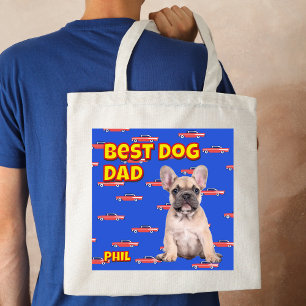 Bestes Hund-Vater-Geschenk - Tag des Vaters für ei Tragetasche