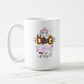 Bestes-Hundemama-aller-Zeiten-Shirt – Leopardenpri Kaffeetasse