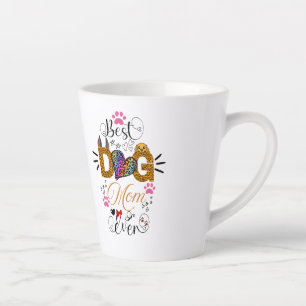 Bestes-Hundemama-aller-Zeiten-Shirt – Leopardenpri Milchtasse