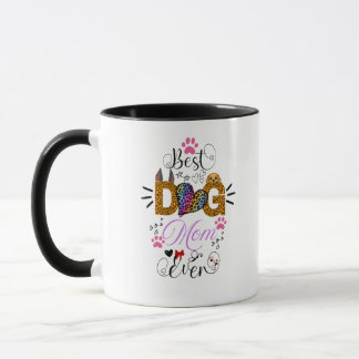 Bestes-Hundemama-aller-Zeiten-Shirt – Leopardenpri Tasse