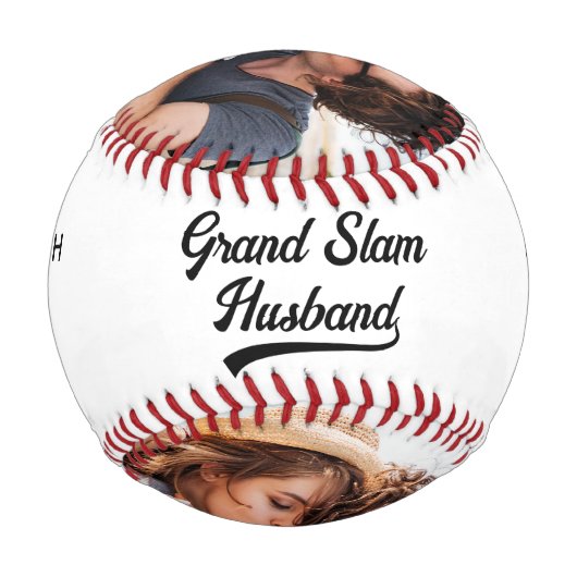 Bestes Husband-Foto Baseball (Vorderseite)