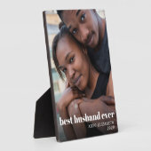 Bestes Husband je Personalisiertes Foto Fotoplatte (Seite)