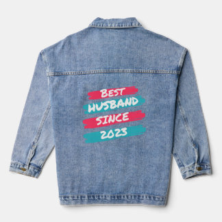 Bestes Husband seit 2023 1. Hochzeitstag Jeansjacke