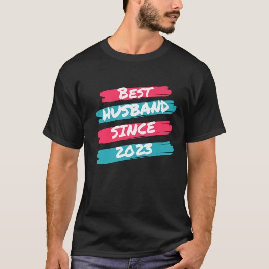 Bestes Husband seit 2023 1. Hochzeitstag T-Shirt (Vorderseite)