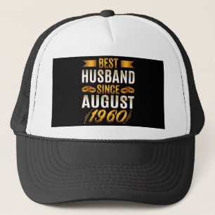 Bestes Husband seit August Funny 60 Jahre Jubiläum Truckerkappe