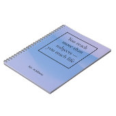 Bestes Inspirationslehrer-Geschenk Notizblock (Linke Seite)