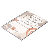 Bestes Inspirationslehrer-Geschenk Notizblock (Linke Seite)