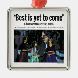 Bestes ist, schon zu kommen: Obama-Gewinn-2. Silbernes Ornament