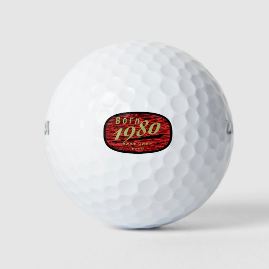 Bestes Jahr 1980 Golfball (Vorderseite)