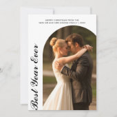 Bestes Jahr für gemütliche Weihnachtskarte Feiertagskarte (Vorderseite)