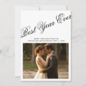 Bestes Jahr für gemütliche Weihnachtskarte Feiertagskarte (Vorderseite)