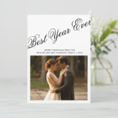 Bestes Jahr für gemütliche Weihnachtskarte Feiertagskarte (Stehend Vorderseite)